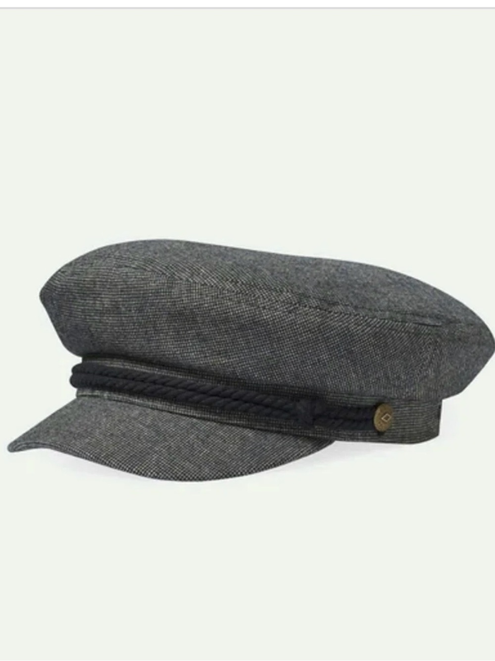 Brixton Gray and Black Fisherman Cap